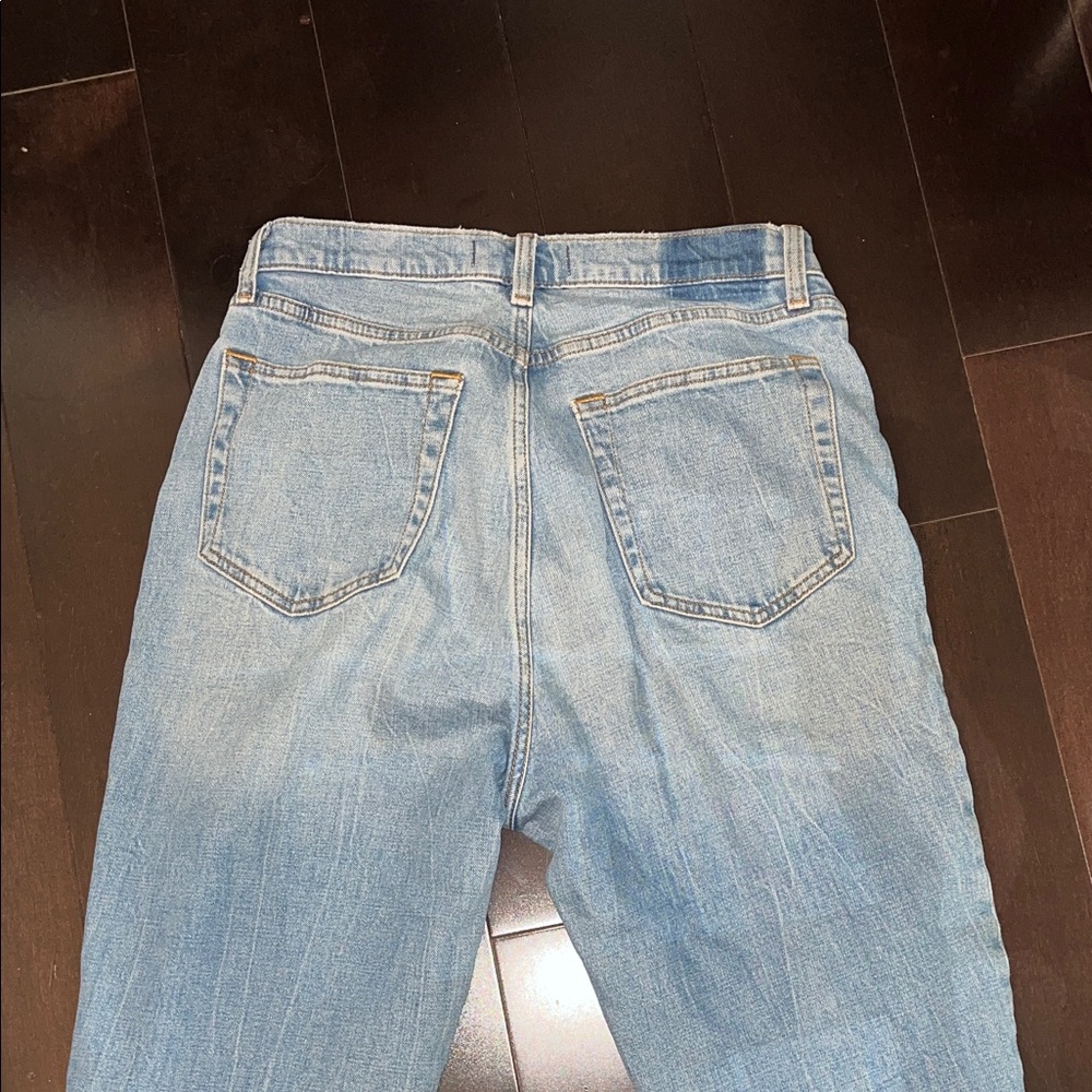 Abercrombie & Fitch Light Blue Straight Leg Jeans - Picture 5 of 8